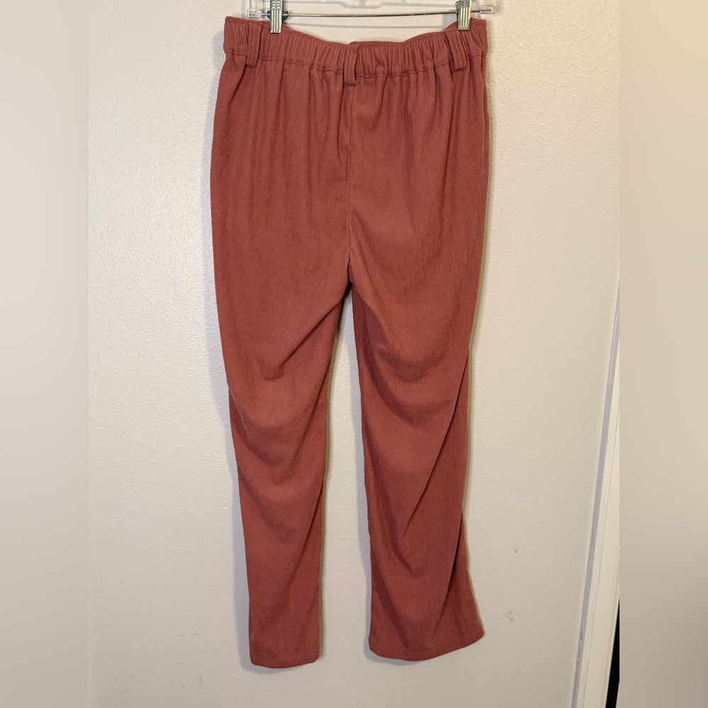 Halara AuraCord™ Mid Rise Zipper Pocket Corduroy Casual Pants Desert Sand Medium - Picture 6 of 6